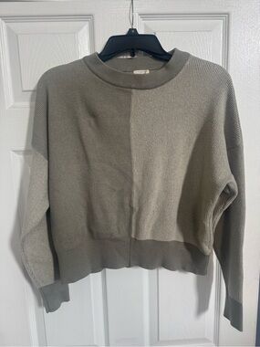 Dreamers Two-Tone olive earthy colors Crewneck Sweater
